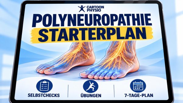 Mock-up des digitalen Cartoon Physio Polyneuropathie-Starterplans